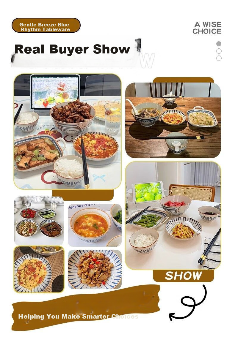 Hechuanwu Japanese Style 20-Piece Mixed Color Ceramic Dinnerware Set 2026 New Home Moving Gift 1