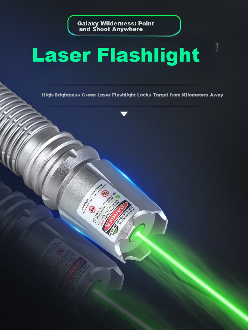 Huanxing High-Power Laser Green Light 8000m Long-Distance Pointer for Real Estate Model Outdoor Self-Defense Trainer Tour Guide Starry Sky Pen 1