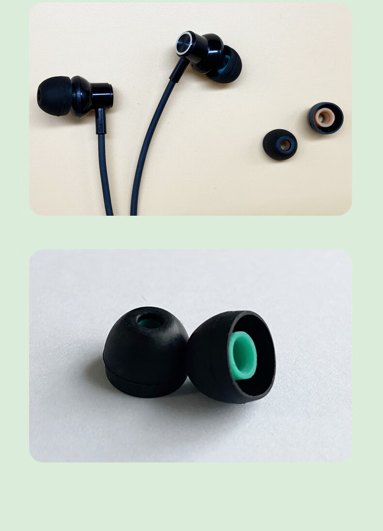 Masentek Earphone Eartips, Suitable for SO XBA Sennheiser Mowser Series Bluetooth NY, Anti-Slip Replacement Silicone Accessories, Black Small Size 2 Pairs 11