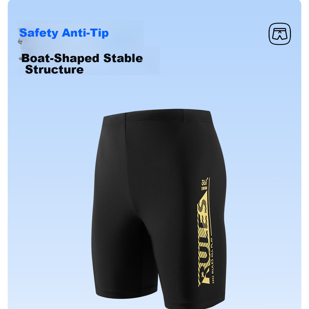 361° Kids Boys Youth Professional Training Swim Trunks Breathable Quick-Dry Sports Shorts Swimwear 6