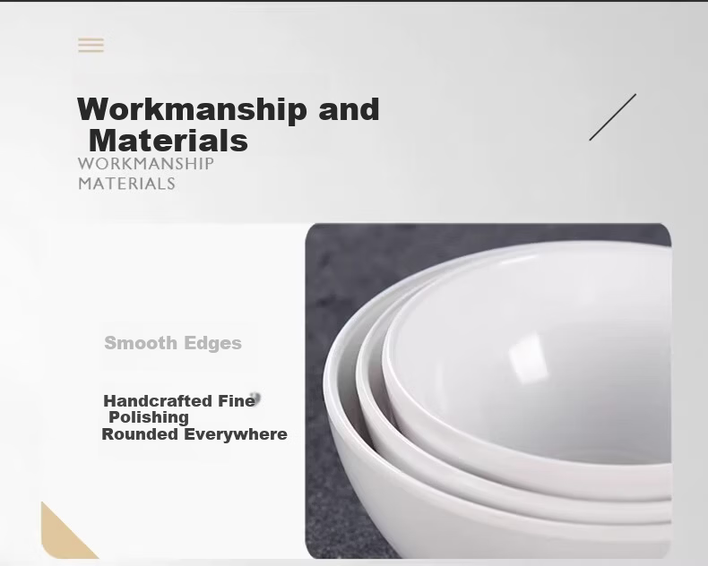 Danshi Zhiyuan White Melamine Imitation Porcelain Small Soup Bowl Rice Bowl Buffet Bowl 4.5 Inch Square Bowl Jingcang 16