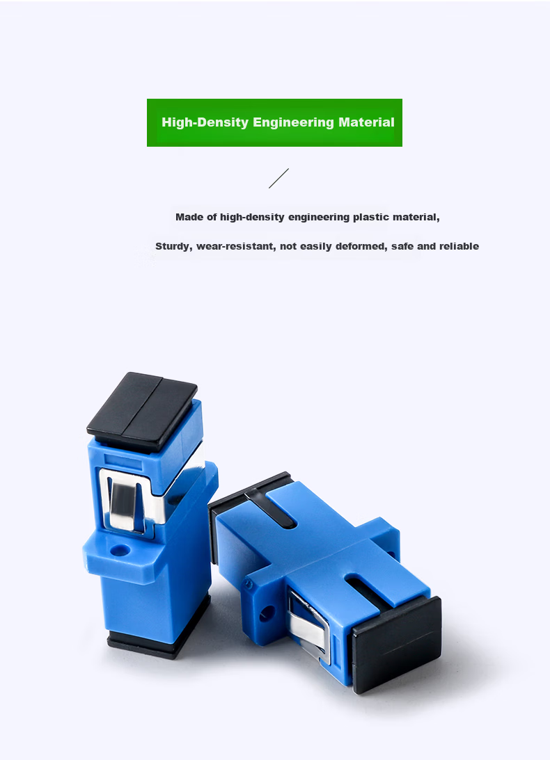 Hengpu Fiber Optic Adapter LC/UPC Duplex Single Mode Engineering Telecom Grade Coupler/Flange/Extension Adapter 1 Piece HP-LC11 9