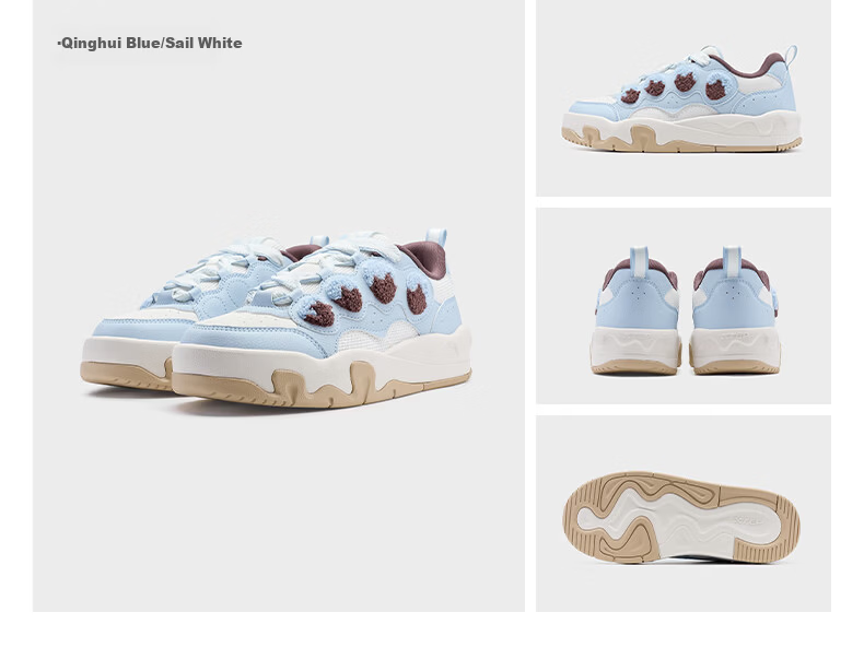 XTEP Cream Cocoa Women's Sneakers 2026 Summer New Thick Sole Height Increasing Casual Sports Shoes Authentic 9
