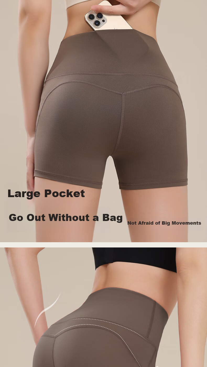 Free Style Women's 3/4 Yoga Pants Summer High-Waist Butt-Lifting Sports Shorts Pilates Training Running Fitness Cycling Pants 6