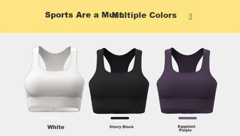 MINISO Sports Bra Yoga Bra Shockproof Medium-High Intensity Sports Vest Backless Fitness Yoga Wear for Women 11