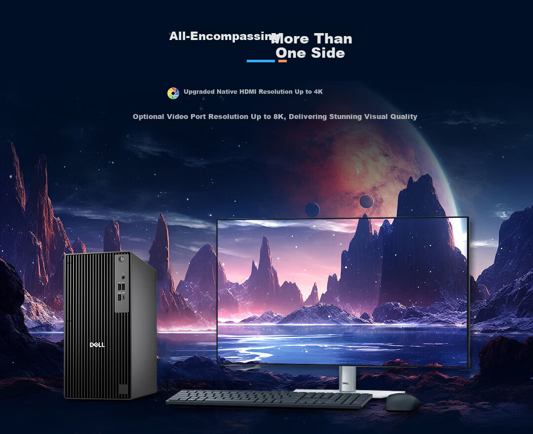DELL Pro QVT1260 ECT1250 Upgraded 2025 Commercial Video Editing Rendering Desktop PC i5-14500/16GB/512GB 5