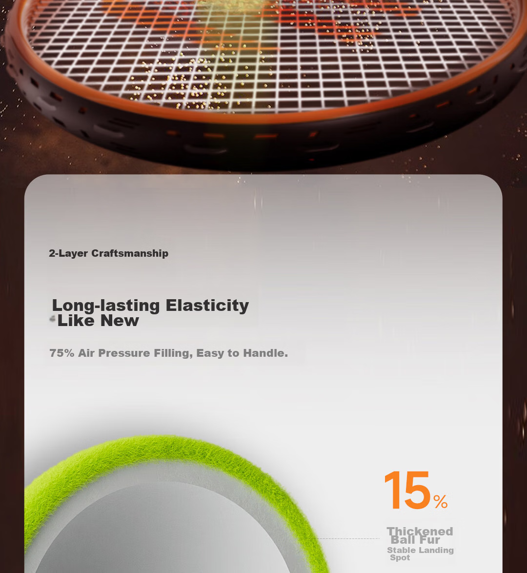 FEIERDUN FED Tennis Racket, Tennis Training Device, Stringed Rebound Ball, Single Player for Beginners, College Students, Children, Professional Single Player 17