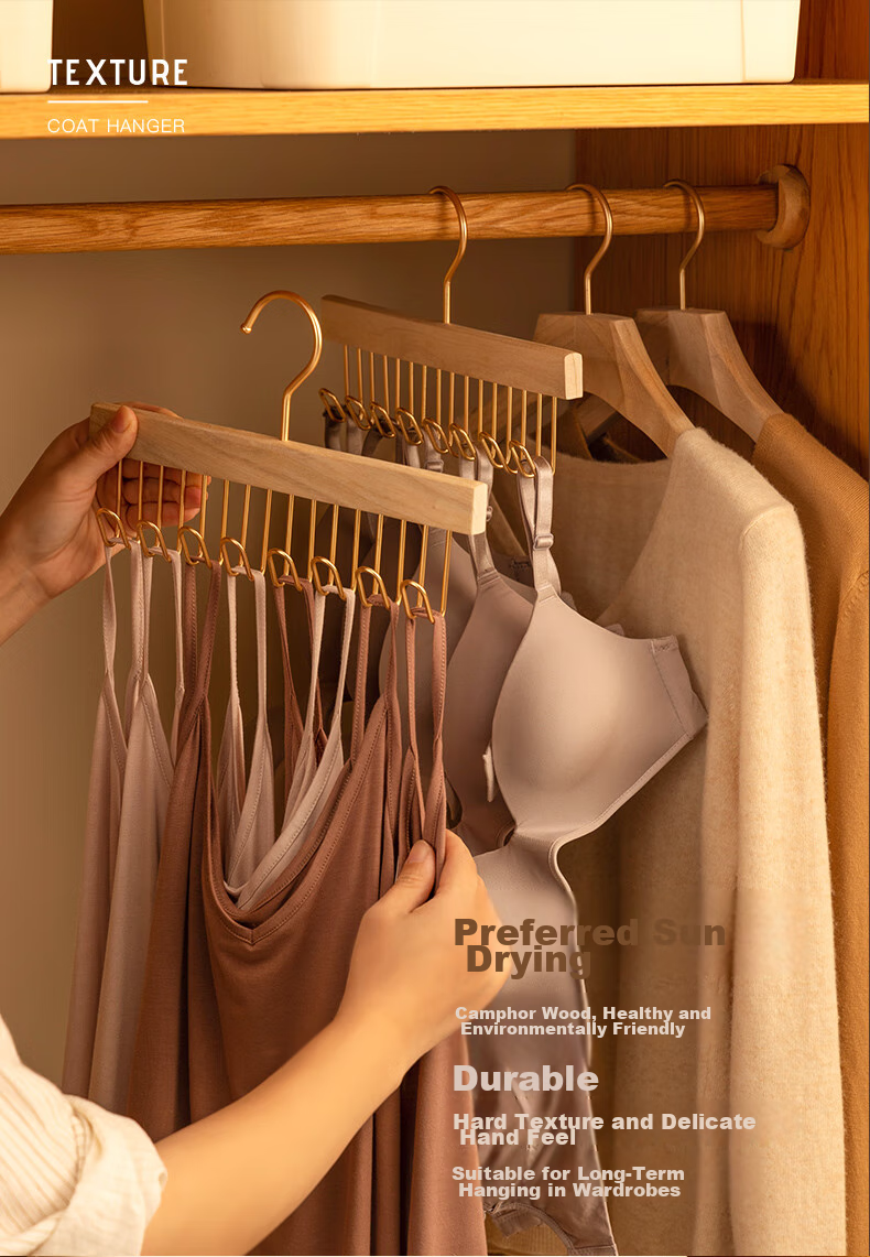 Fan Ye 20-Clip Multi-Head Clothes Hanger Baby Hanger Windproof Non-Slip Underwear Hanger Dormitory Multi-Functional Drying Rack 1