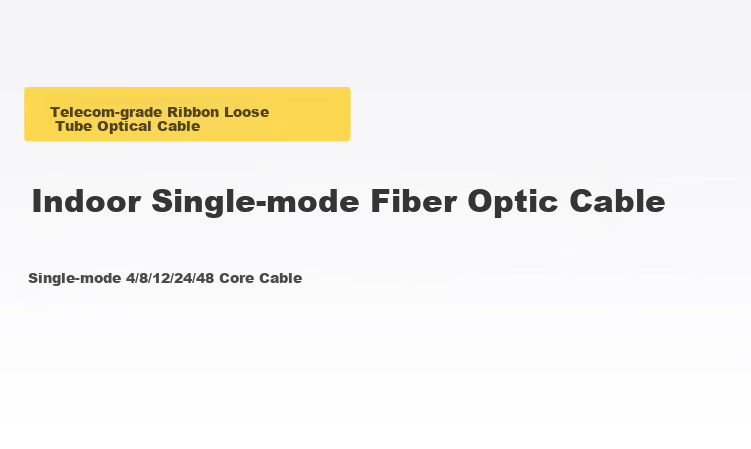 Hainai HN-GYTA-4B1.3 Armored 4-Core Single-Mode Outdoor Optical Cable GYTA Layer Stranded Outdoor Light Armored Duct Aerial Fiber Optic Cable 100m/Spool 1