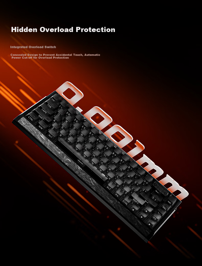 Pioneer ES68 Customizable Gaming Mechanical Keyboard with Magnetic Switches, Flagship Aluminum Alloy, Hot-Swappable Full Keys, Dual USB 3.0 Ports, 32K Polling Rate, Laptop Peripheral 9