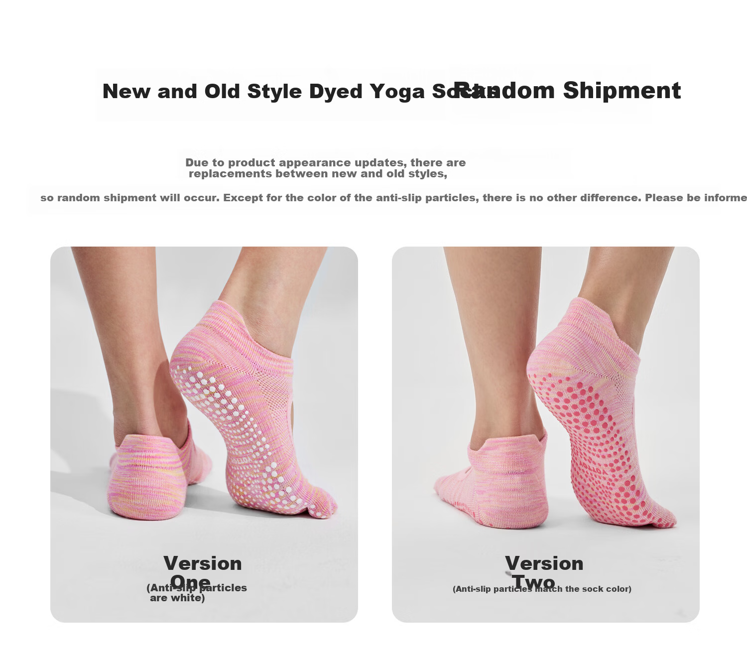 Yottoy Gradient Dyed Non-Slip Yoga Socks for Women Pilates Five-Toe Shoes Summer Indoor Sports Fitness Toe Separator Short - Purple 1