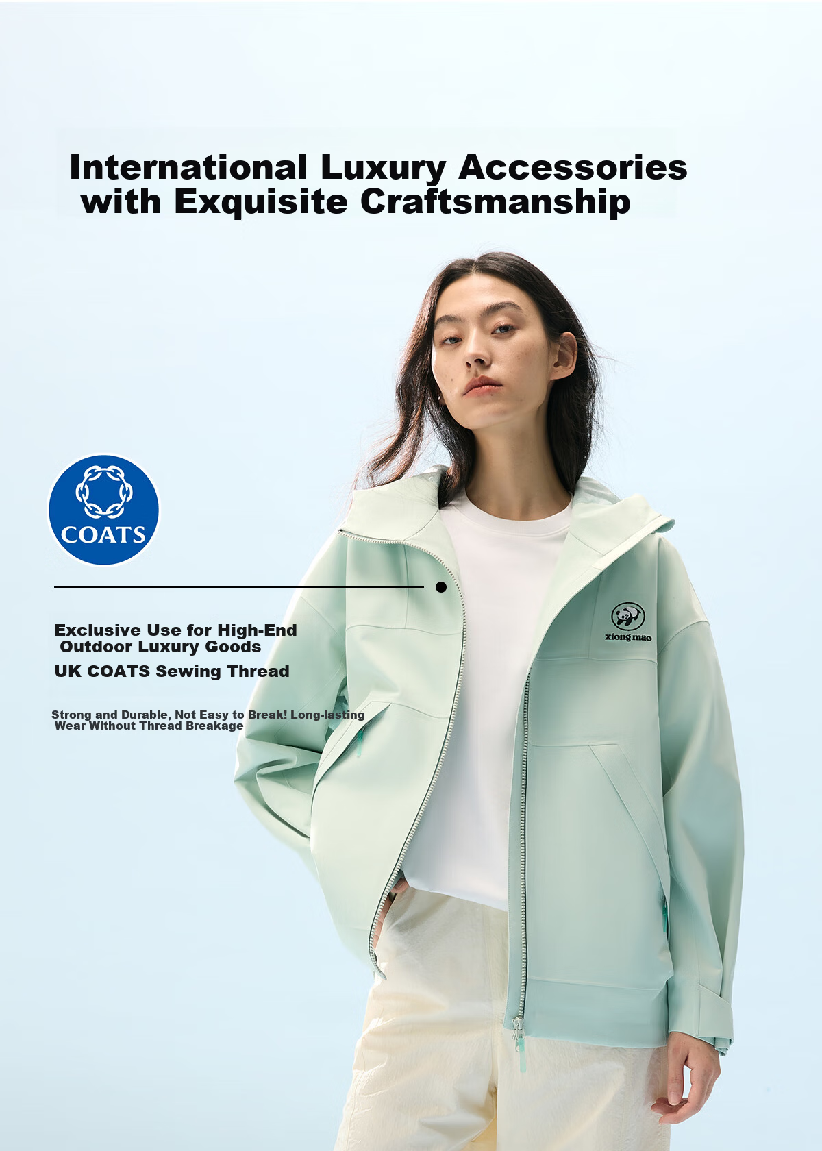 Panda Liu Yifei Style [Play Wild 2.0] Fluorine-Free Windproof Waterproof Durable Jacket for Men and Women Spring Summer B061 9