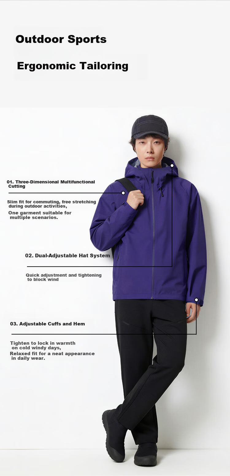 JD Jingzao Ultra-Light Waterproof Rainstorm Level Packable Portable Outdoor Commuter Jacket Unisex Mountain Mist Green M 15