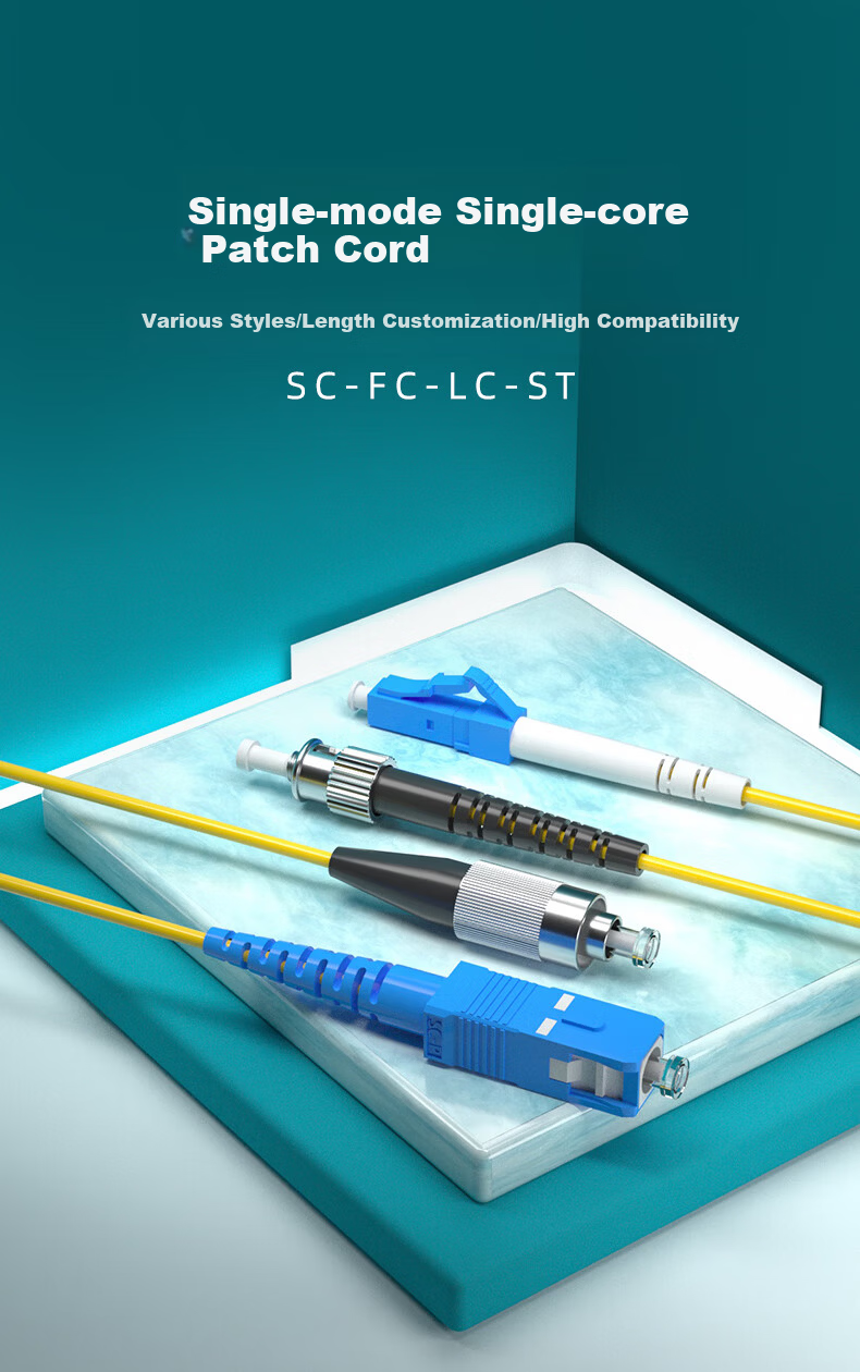 Rongwei Sheng Telecom Grade Fiber Optic Patch Cable LC-LC Single Mode Single Core 3m Engineering Home Fiber Optic Cable Compatible with Optical Transceiver Tail Fiber Connection Cable RWS-GQTX-LC-LC3 1