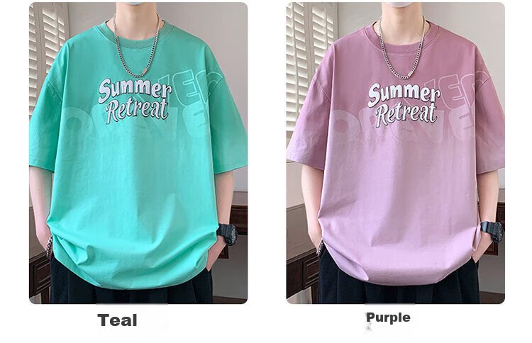 Zuofeili Short-Sleeve T-Shirt for Men, Summer 2026 New Style, Youth Trendy Brand Top, Loose-Fitting Half-Sleeve Undershirt for Middle And High School Students 5