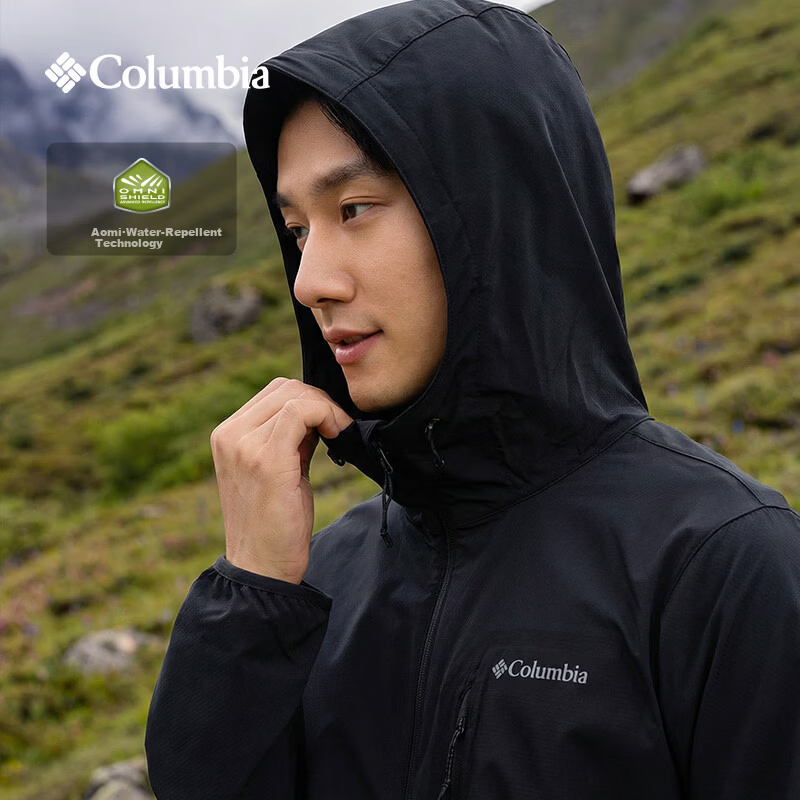 Columbia Men's Water-Repellent Cloud Feel Softshell Hiking Jacket WE3966 010 M Spring Summer 2026 Outdoor New Arrival