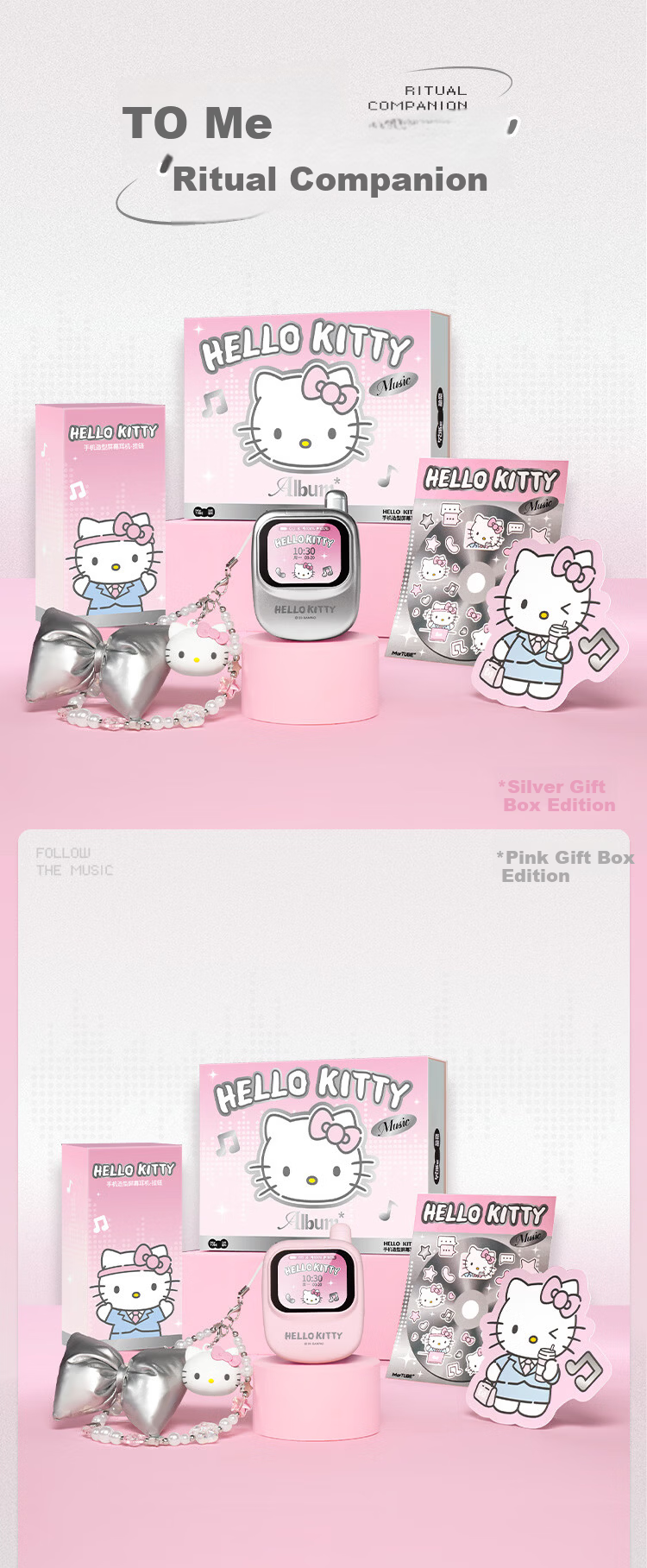 MARtube Hello Kitty Touchscreen Bluetooth In-Ear Earphones Cute High-Value Sanrio Kitty 2026 Latest Gift for Girls Birthday Graduation Children's Day 2