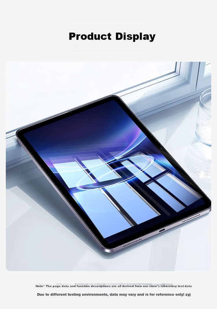 Kulefeng Tempered Glass Screen Protector for Redmi Pad 2 SE, 9.7-Inch Tablet Protective Film, Full-Screen Coverage, Ultra-Thin Glass 4