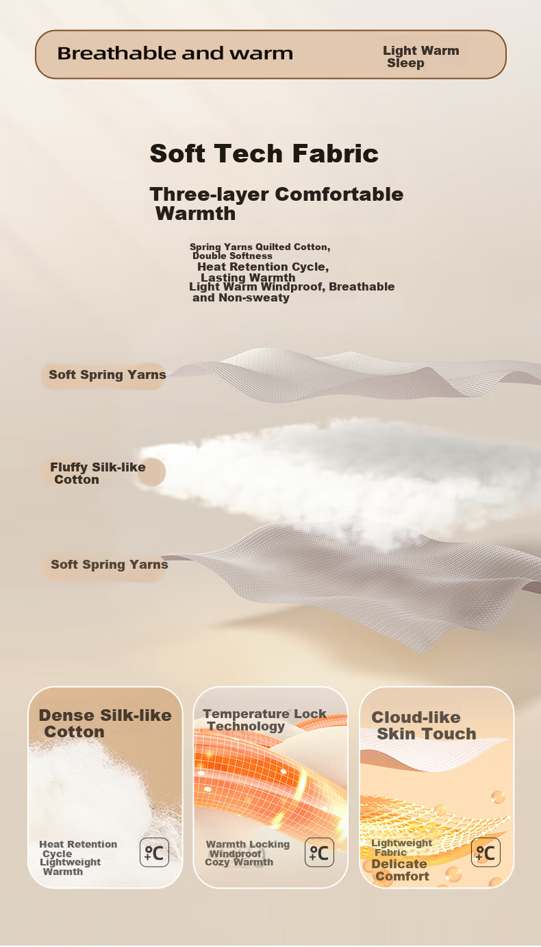 CAMEL Happy Sleeping Bag Extra Wide and Thick Cold-Resistant Warm Autumn Winter Outdoor Camping Overnight Office Nap Blanket 8636A 4