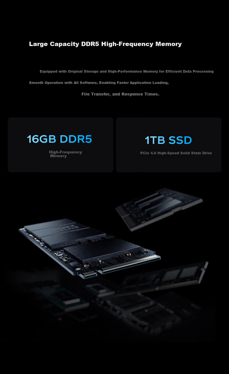 Yinengzhe Lenovo Ecosystem Gaming Desktop Seaview Room Host (R9-9950X D5 32G 1T RTX5080) Delta National Subsidy Boundless Series 10
