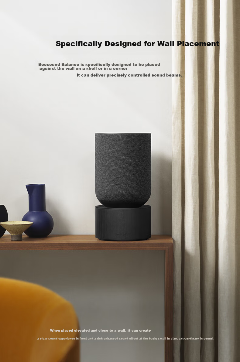 B&O Beosound Balance Bluetooth Speaker High-End Wireless WIFI Home Audio Oak Color Artistic Decor Holiday Gift 5