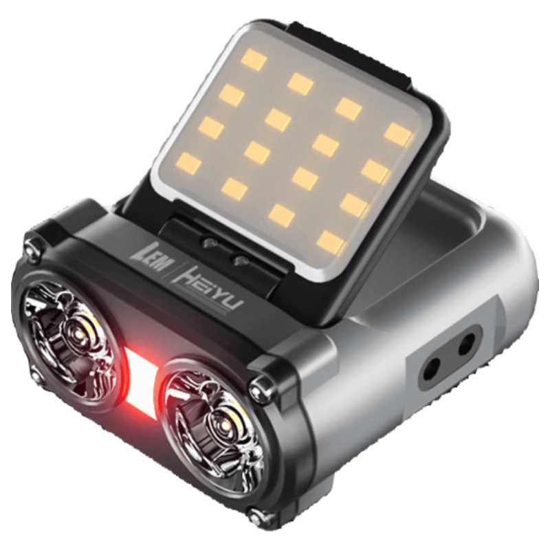 LEM Night Fishing Headlamp Ultra-Bright Long Battery Life Fishing Sensor Cap Clip Headlight Rechargeable