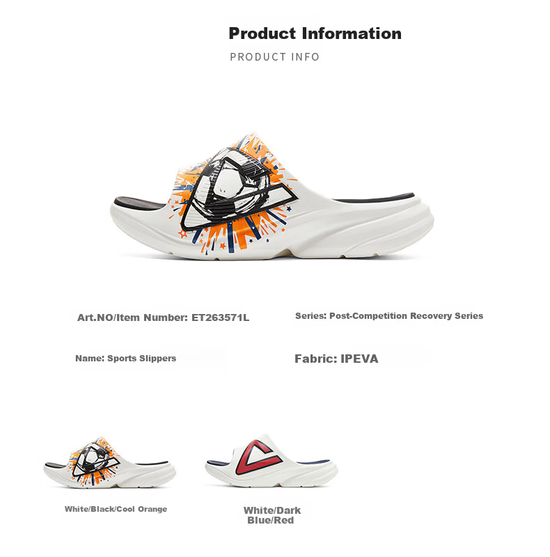 PEAK Taiji Post-Match Recovery Soothing Slippers Summer Men's Breathable Sports Sandals Thick Sole Wear-Resistant Cool Slippers ET262087L 14