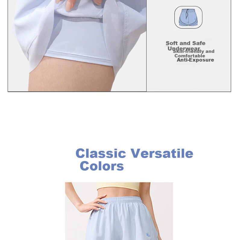 361° Women's Summer Sports Shorts Quick-Dry Sun Protection Running Ice Silk Anti-Exposure Five-Point Pants 662624702-3 10