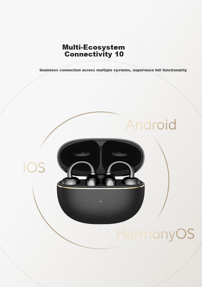 Honor Choice Clip-On Earphones 2 Pro Star Edition Bluetooth Earphones Comfortable Wear Long Battery Life High-Quality Noise Cancelling Celadon Glaze 12