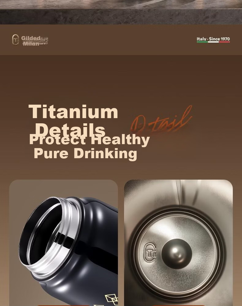 Alluflon Arufulun Pure Titanium Insulated Tea Infuser Business Gift Bullet Cup 560mL 22