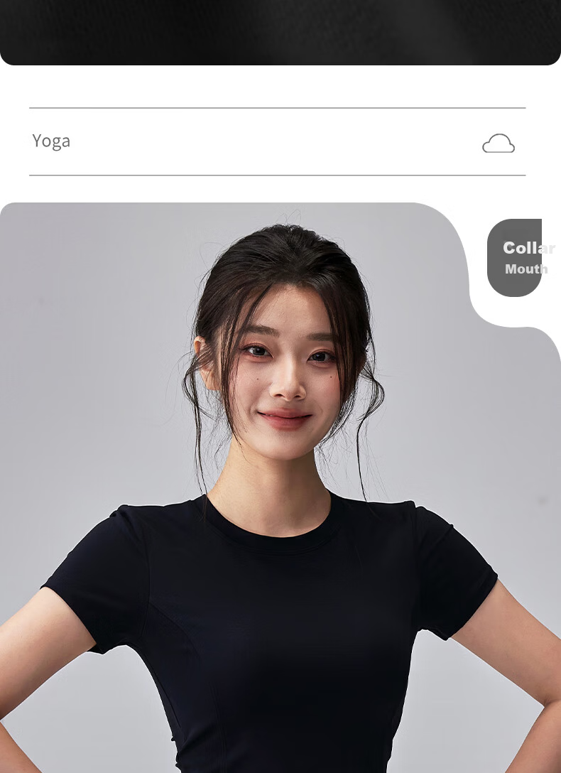 Xueqiman Padded Short Sleeve Yoga Top for Women 2026 New Premium Pilates Training Running Sports Fitness T-Shirt 4
