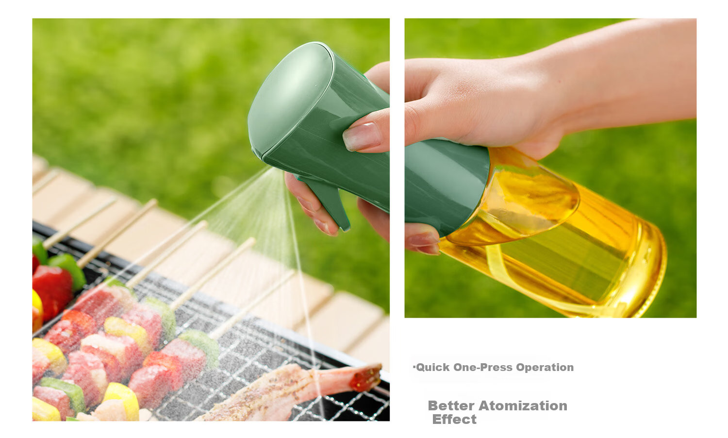 KATEI STORY Japanese Glass Oil Sprayer Kitchen Household Air Fryer Oil Bottle Spray Bottle Atomized Oil Container 15