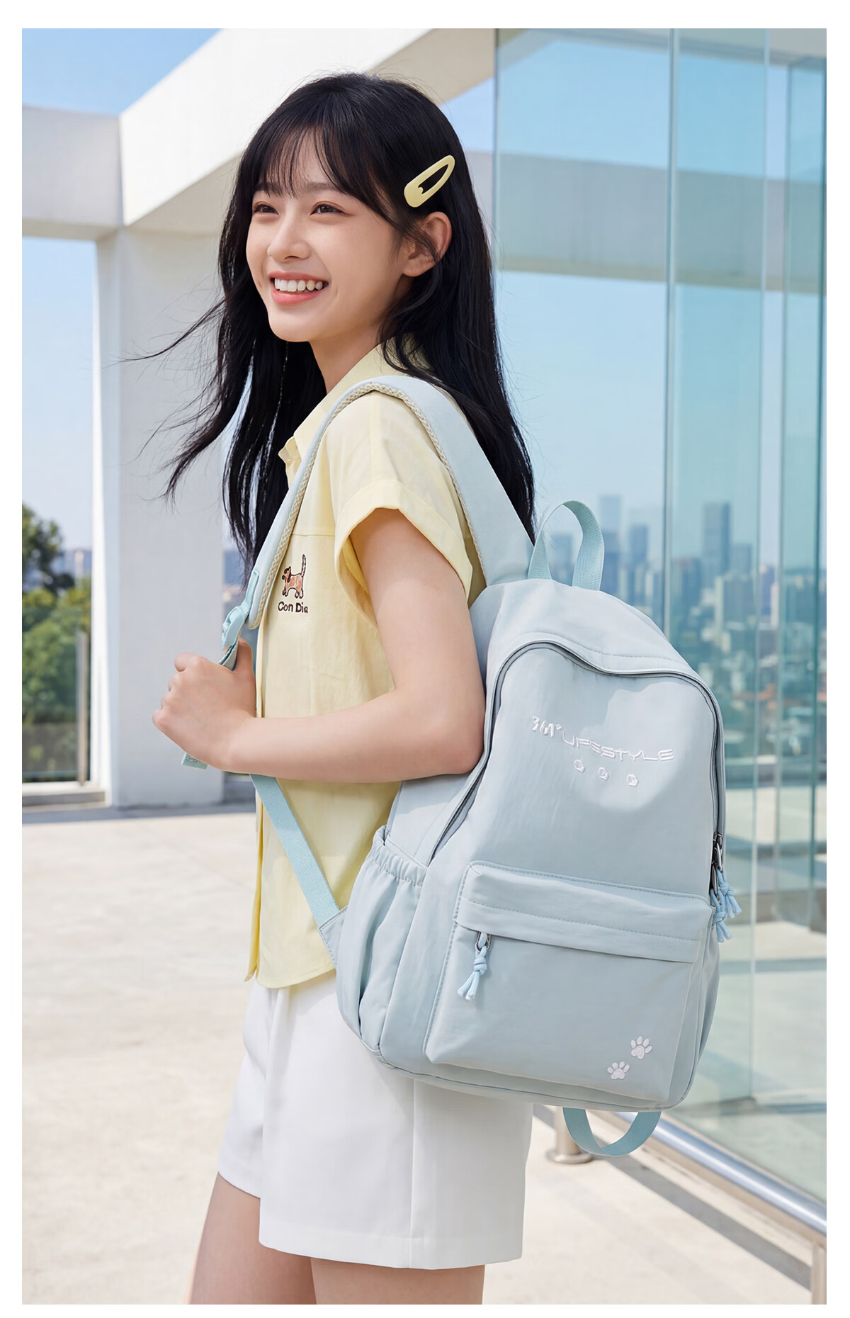 361° Women's Backpack High-Value Fresh Casual Versatile Large Capacity Double Shoulder Bag for Middle School, High School, and College Students Travel Backpack 19