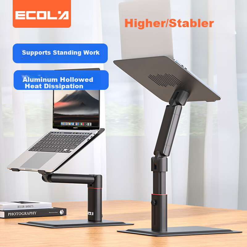 ECOLA Computer Stand Adjustable Laptop Riser Cooling Stand Compatible with Apple/Lenovo/Huawei Douzhanzhe Zhan7000 AT37BK