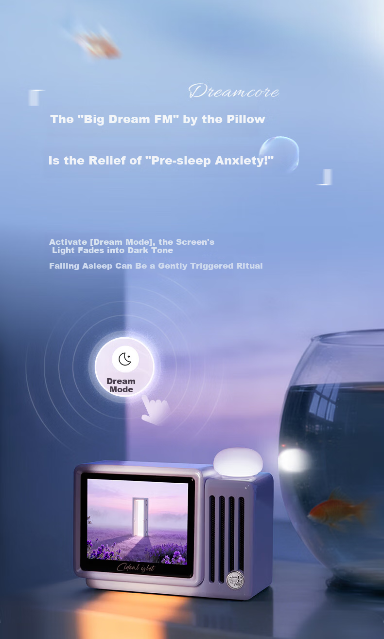 Cat King Radio Cat King Audio Inspiration Island Mini Good Night Lyrics Wireless Bluetooth Speaker with Tap Light Soft Focus White Holiday Gift 14