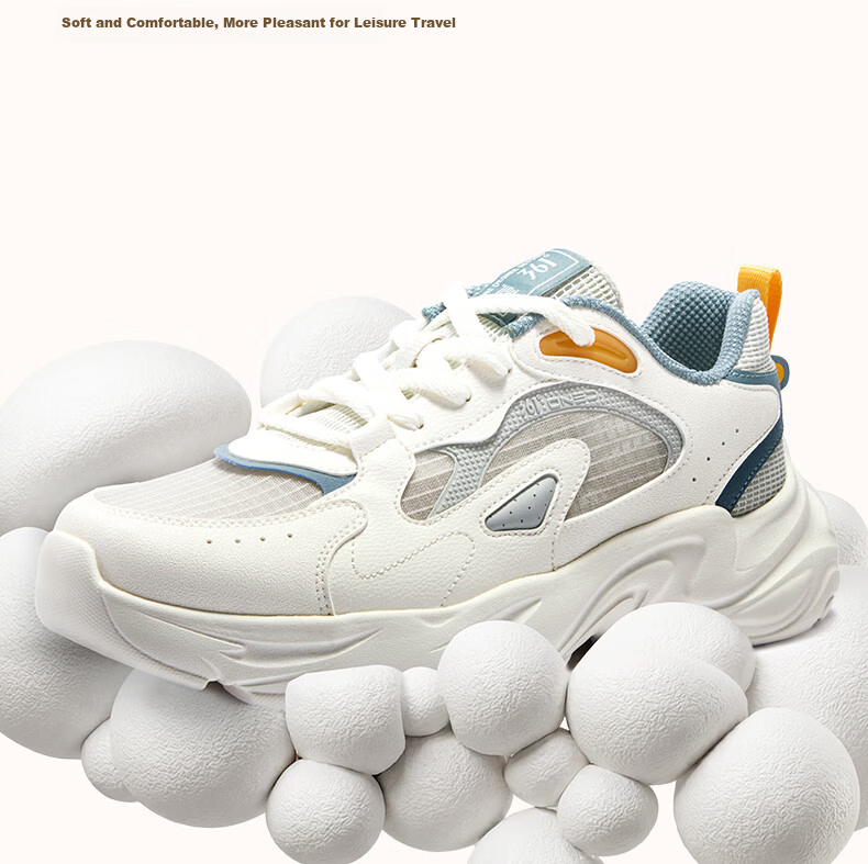 361° Men's Sports Shoes Spring Summer New Walnut Retro Casual Thick Sole Commuter Dad Sneakers 672626773-4 11