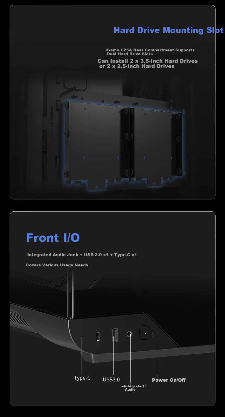 Colorful iGame C25A VORTEX ATX Case (Built-in Crossflow Fan, Magic Cable Management, Quick Installation) 9