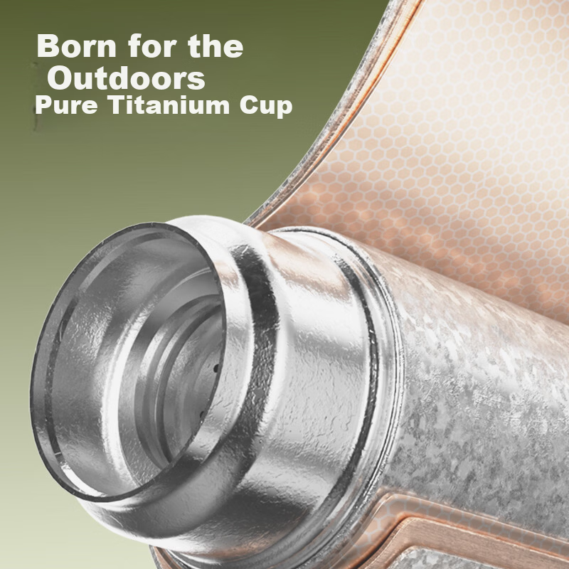 KOBACH Pure Titanium Insulated High-End Tea Brewing Business Office Gift Titanium Cup 450mL Silver