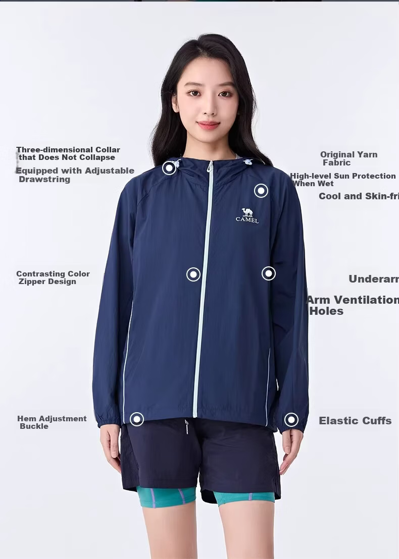 CAMEL Xiaoqing Shield Sunscreen Jacket Outdoor Sports Casual 2026 Spring Summer New Trendy Versatile Jacket Unisex G003 2
