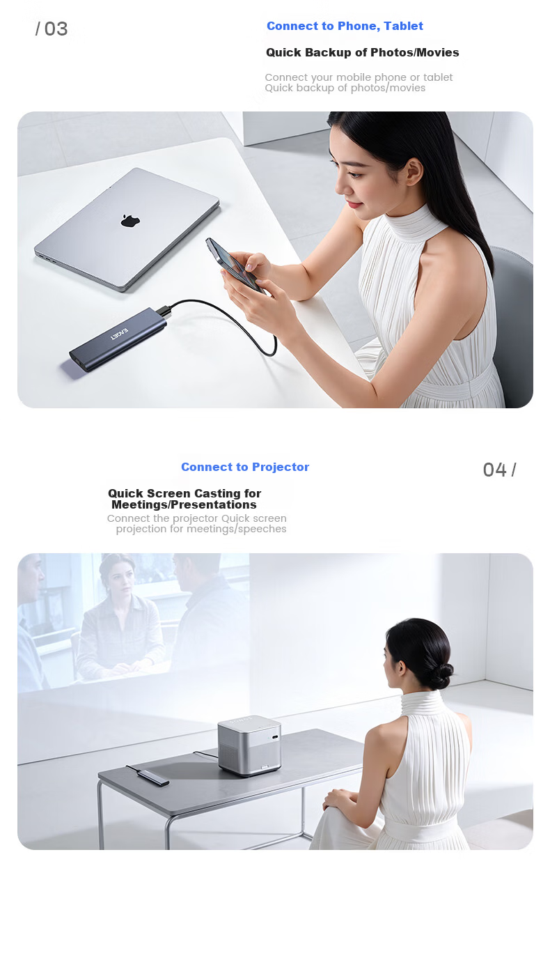 EAGET M.2 NVMe External SSD Enclosure 10Gbps USB 3.2 High-Speed Aluminum Alloy Heat Dissipation for Desktop and Laptop 10