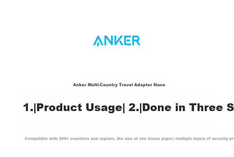 ANKER Multi-Country Travel Adapter UK EU US AU Universal Worldwide Power Socket Charger Black 1