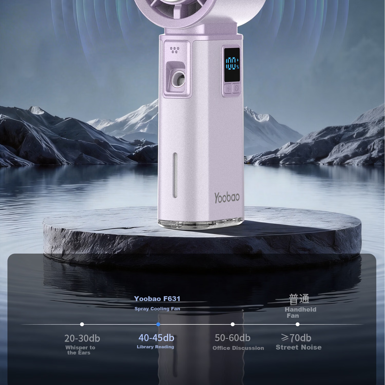 Yoobao Handheld Mini Fan, Semiconductor Cooling, Rechargeable, Long Battery Life, Quiet, Portable, for Summer Outdoor Camping, Student Cooling Device 16