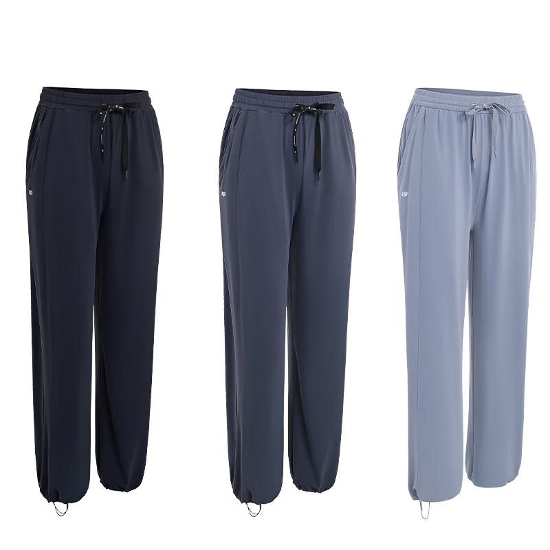 Moxun Women's Cooling Sunscreen Casual Pants Summer Cool Wide-Leg Straight Slim Trousers Convertible