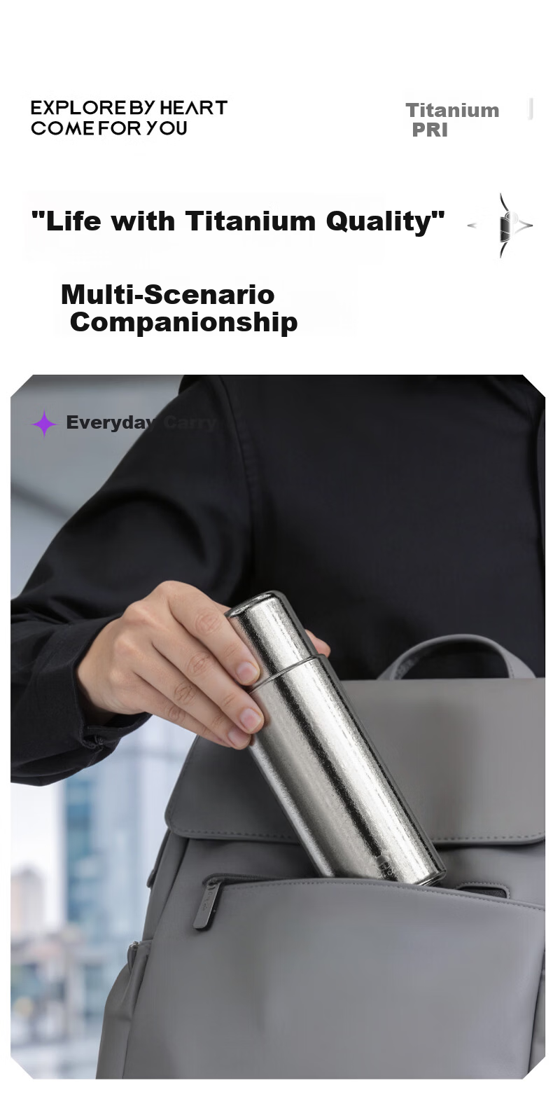 Cille Pure Titanium Insulated High-End Tea Infuser Cup Separation Health Tea Brewing Water Cup Business Office Luxury Gift Titanium Cup 5