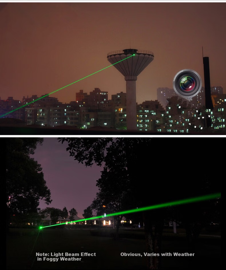 Huanxing High-Power Laser Green Light 8000m Long-Distance Pointer for Real Estate Model Outdoor Self-Defense Trainer Tour Guide Starry Sky Pen 4