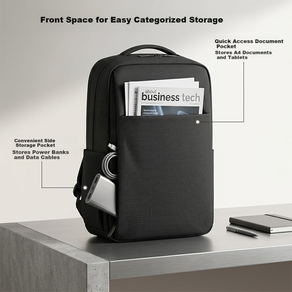 Lvxiao Laptop Backpack, Suitable for 15.6/16-Inch Notebooks, Compatible with Lenovo Legion, ASUS, HP Gaming Laptops, Multi-Compartment Business Large Capacity with USB Charging Port 5