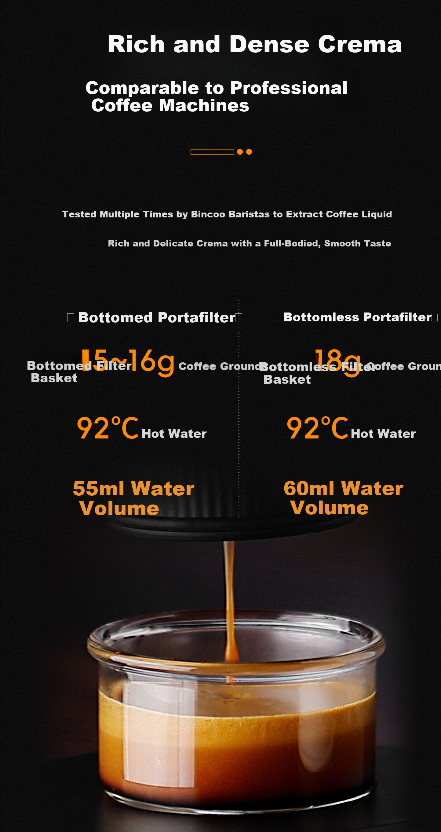 Bincoo Portable Coffee Maker H2Pro Capsule Coffee Machine Small Electric Italian Espresso Extractor 8