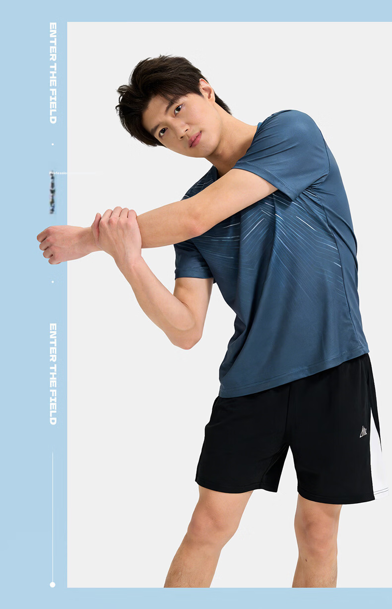 KAWASAKI New Badminton Shirt Unisex Professional Quick-Dry Competition Jersey Sky Blue S 14