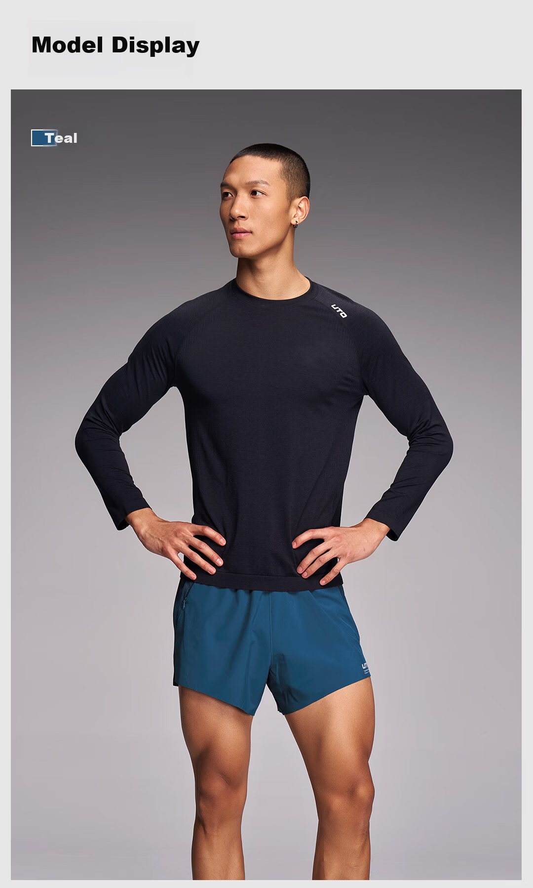 UTO Pro Hydrogen Lightweight Sports Shorts Unisex Professional Marathon Running Classic Black (Men's) L 13