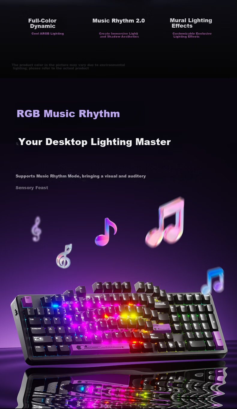 EWEADN X98 Custom Mechanical Keyboard Dual 8K Wired Wireless Bluetooth Tri-Mode Gaming Gasket Structure Hot-Swappable Full-Key Gaming Office PC Laptop Peripheral 13